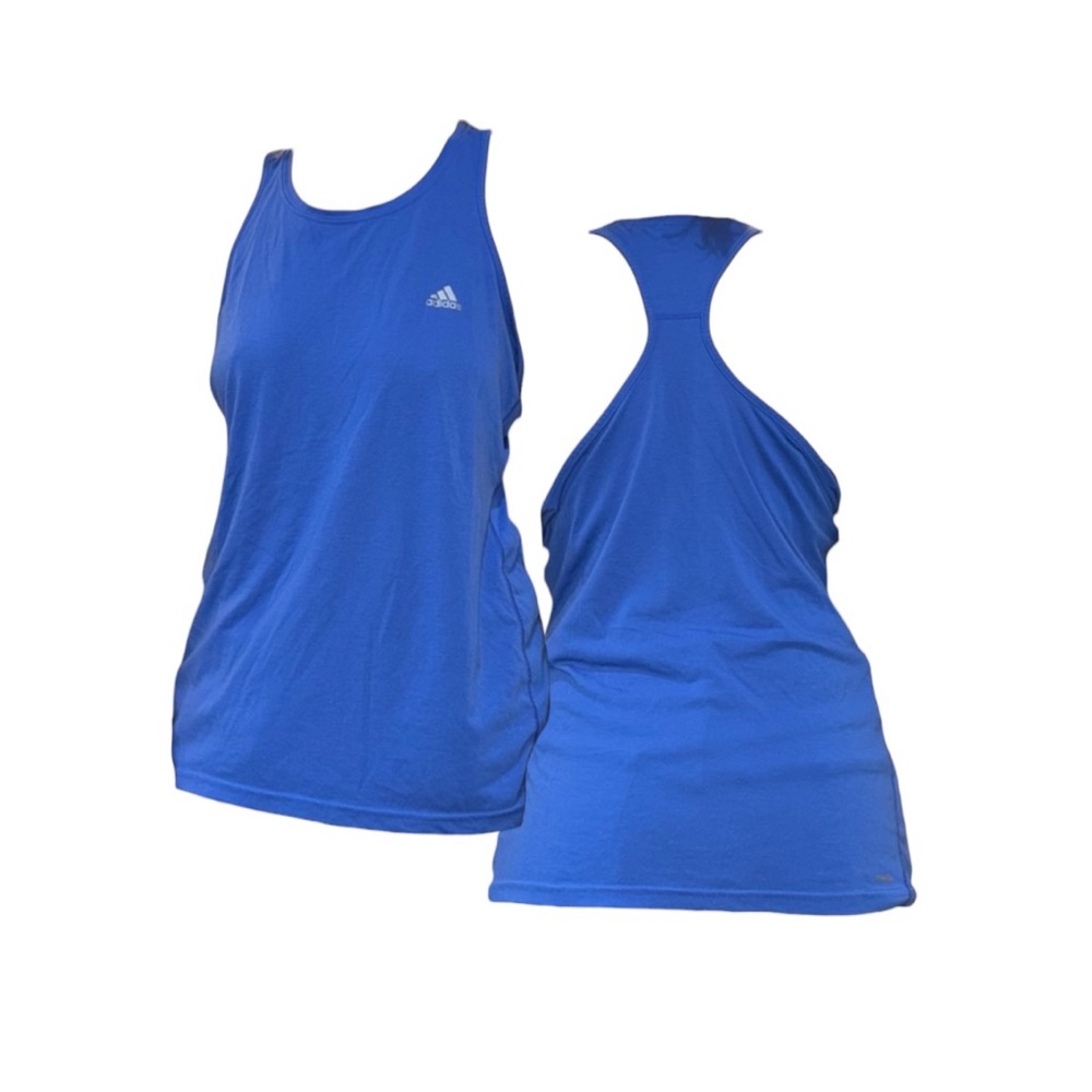 adidas Royal Blue Racerback Performance Tank